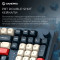 Клавіатура бездротова GAMEPRO Asgard Drakkar MK305BL Keychron Super Red Switch Blue
