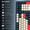 Клавіатура бездротова GAMEPRO Asgard Drakkar MK305BL Keychron Super Red Switch Blue