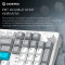 Клавіатура бездротова GAMEPRO Asgard Drakkar MK305WH Keychron Super Red Switch White
