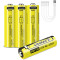 Акумулятор LIITOKALA Li-Ion USB-T36 AA 3600mAh, USB-C заряджання 4шт/уп (USBT364+CABLE)