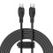 Кабель BASEUS Pudding Series Fast Charging Cable Type-C to Type-C 100W 2м Black (P10355702111-01)