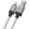 Кабель BASEUS CoolPlay Series Fast Charging Data Cable USB to Type-C 100W 1м White (CAKW000602)