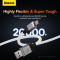 Кабель BASEUS CoolPlay Series Fast Charging Data Cable USB to Type-C 100W 1м White (CAKW000602)