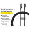 Кабель BASEUS Gem Fast Charging Data Cable USB-C to USB-C PD100W 1м Black (P10373000111-00)