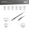 Кабель DIGITUS USB4 CM/CM 3м Black (DB-300443-030-S)