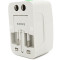 Універсальний дорожній перехідник VOLTRONIC Travel Adaptor 5-in-1 White
