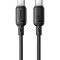 Кабель BASEUS Silky Series Type-C to Type-C 100W 1м Black (P10377704113-00)