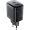 Зарядний пристрій ACEFAST A106 Fast Charge Wall Charger GaN PD45W (1xUSB-C, 1xUSB-A) Black