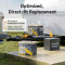 Акумуляторна батарея POWER QUEEN LiFePO4 12V 100Ah Group 24 Smart Deep Cycle Lithium Battery (12.8В, 100Агод)