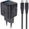 Зарядное устройство ACEFAST A115 Fast Charge Wall Charger GaN PD30W (1xUSB-C) + USB-C cable Black w/Type-C cable
