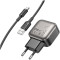 Зарядний пристрій BOROFONE BA51A Absolute 2xUSB-A, 2.4A Black w/Type-C cable