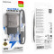 Зарядний пристрій BOROFONE BA51A Absolute 2xUSB-A, 2.4A Black w/Type-C cable