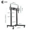 Презентаційна стійка з кріпленням під ТВ QUBE 100B120 50"-100" Black
