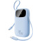 Повербанк BASEUS EnerFill FC31 Qpow 3 Power Bank with Built-in USB-C + iP Cables 45W 20000mAh Blue (E0028D03)