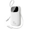 Повербанк BASEUS EnerFill FC31 Qpow 3 Power Bank with Built-in USB-C + iP Cables 45W 20000mAh White (E0028D01)