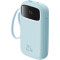 Повербанк BASEUS QPow 2 Dual-Cable Digital Display Fast Charge Power Bank 22.5W 20000mAh Blue (P10055002313-00)