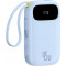Повербанк BASEUS QPow 3 Digital Display Power Bank with 2 Built-in USB-C Cables 45W 20000mAh Blue (P10082105313-00)