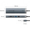 Порт-реплікатор VENTION 9-in-1 USB-C to HDMI/USB-C3.2/USB3.0/USB2.0/SD/TF/LAN/Aux/PD (TGVHB)
