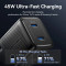 Зарядний пристрій VENTION 2xUSB-C GaN Wall Charger 45W Black (FEFB0-EU)