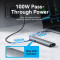 Порт-репликатор VENTION 8-in-1 USB-C to HDMI/USB-C3.2/USB3.0/USB2.0/SD/TF/LAN/PD (TGUHB)