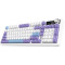 Клавіатура бездротова AJAZZ AK980 V2 Gift Switch V2 Purple/White/Blue