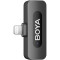 Бездротовий петличний мікрофон BOYA BY-V3 2.4 GHz Dual-Channel Wireless Microphone Lightning Black