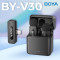 Бездротовий петличний мікрофон BOYA BY-V30 2.4 GHz Dual-Channel Wireless Microphone Type-C Black