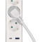 Подовжувач EMOS P1523FC White, 5 розеток, 1xUSB-C, 1xUSB, 3м