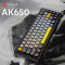 Клавіатура AJAZZ AK650 Moon Yellow Switch Gray/White/Yellow