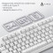 Клавиатура беспроводная AJAZZ AK870 V2 Maillard Switch Side Contour White