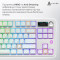 Клавиатура беспроводная AJAZZ AK870 V2 Maillard Switch Side Contour White
