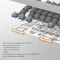 Клавиатура беспроводная AJAZZ AK870 V2 Maillard Switch Side Contour White