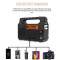 Ліхтар кемпінговий з BT-колонкою VOLTRONIC EP-0138 with Solar Panel + LED Lamp Black