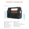 Ліхтар кемпінговий з BT-колонкою VOLTRONIC EP-0138 with Solar Panel + LED Lamp Black