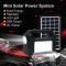 Ліхтар кемпінговий з BT-колонкою VOLTRONIC EP-392 with Solar Panel + LED Lamp Black