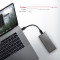 Карман внешний AXAGON SuperSpeed+ Raw Box NVMe SATA M.2 SSD to USB3.2 Gray (EEM2-SG2)