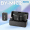 Бездротовий петличний мікрофон BOYA Boyamic 2-02 AI-PoweredMini Wireless Microphone Type-C & 3.5mm TRS Connectors Black