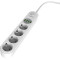 Сетевой фильтр ENERGIZER EPB2500W00EU White, 4 розетки, 4xUSB, 2м