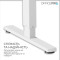 Компьютерный стол с электрорегулировкой высоты OFFICEPRO ODE1880W White