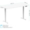 Компьютерный стол с электрорегулировкой высоты OFFICEPRO ODE1880W White