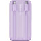 Повербанк BASEUS Comet Series Dual Cable Digital Display Fast Charge 22.5W 20000mAh Purple (PPMD020105)