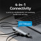 USB-хаб VENTION 5-in-1 USB-C to 4xUSB3.0, USB-C Power (TGZHB)