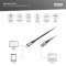 Кабель DIGITUS USB4 CM/CM 1м Black (DB-300443-010-S)