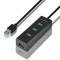 USB-хаб AXAGON 4-Port USB-A 3.0 Hub w/Micro-USB Power