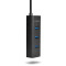 USB-хаб AXAGON 4-Port USB-A 3.0 Hub w/Micro-USB Power