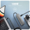 Порт-реплікатор AXAGON USB-C to 3xUSB-A3.2 + HDMI 4K@30Hz + PD100W Gray