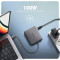 Порт-реплікатор AXAGON USB-C to 2xUSB-A3.2 + HDMI 4K@60Hz + RJ45 + PD100W Gray
