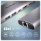 Порт-реплікатор AXAGON 6-in-1 SuperSpeed USB-C 10Gbps Combo Hub