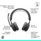 Гарнитура беспроводная LOGITECH Zone Wireless 2 ES Teams Version Bluetooth Graphite (981-001512)