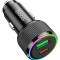 Автомобільний зарядний пристрій HOCO NZ14A Guerrero 1xUSB-C, 1xUSB-A, PD20W, QC3.0 Black (6942007620437)